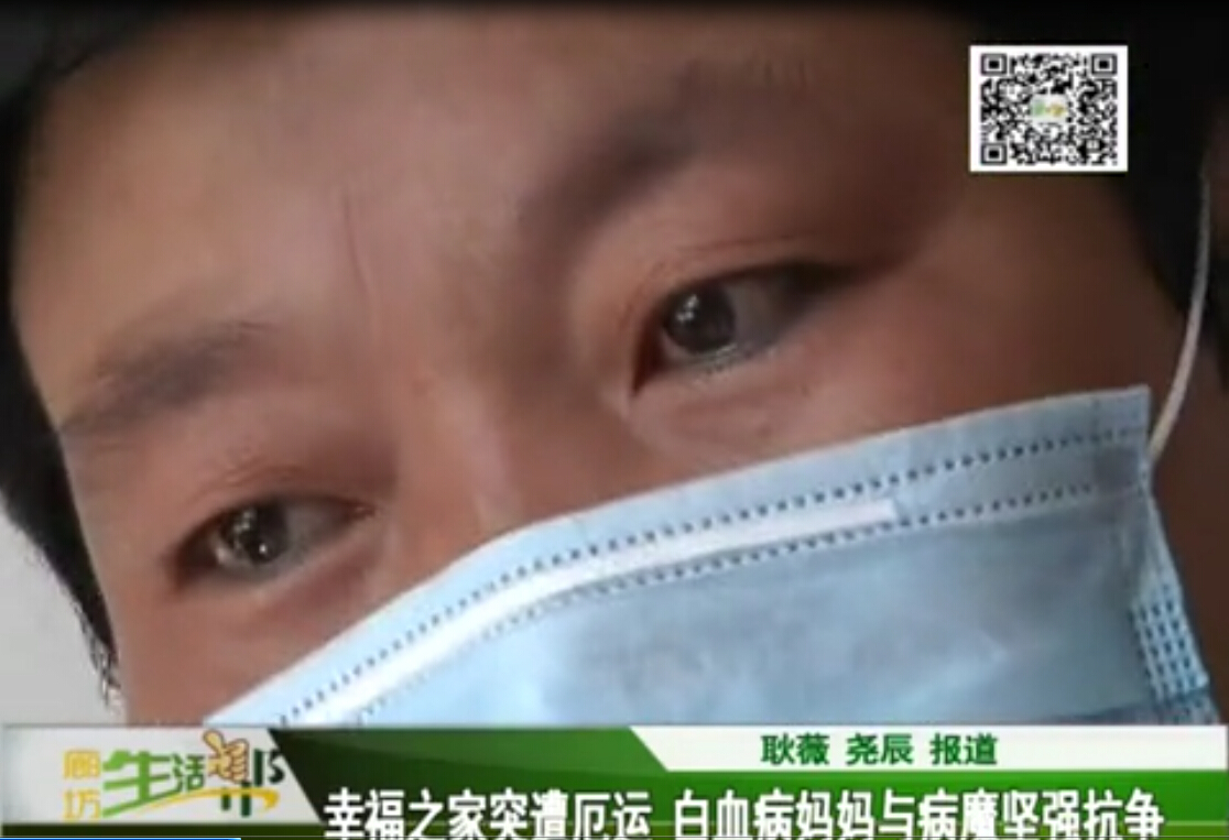 幸福之家突遭厄運 白血病媽媽與病魔堅強(qiáng)抗?fàn)?
