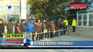 新能源號(hào)牌啟用首日 車管所前排起長(zhǎng)隊(duì)