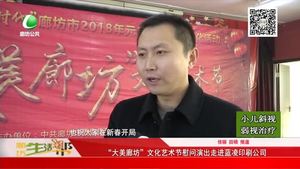 “大美廊坊”文化藝術(shù)節(jié)慰問演出走進藍凌印刷公司