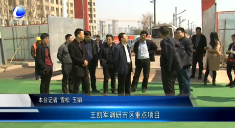 王凱軍調(diào)研市區(qū)重點項目