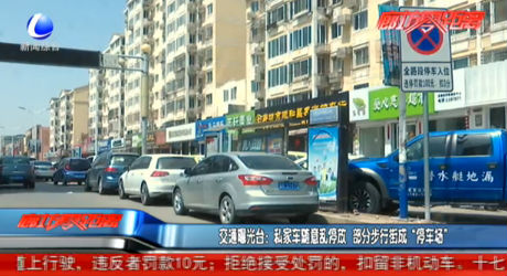 私家車隨意亂停放 部分步行街成“停車場”