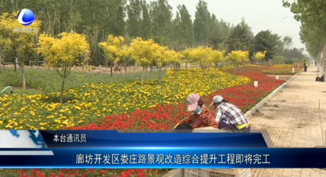 廊坊開(kāi)發(fā)區(qū)樓莊路景觀改造綜合提升工程即將完工