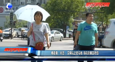 零距離關(guān)注：文明禮讓斑馬線 司機(jī)還需加把勁