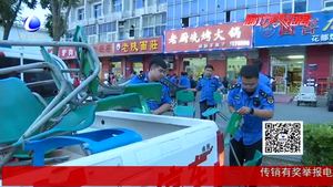 綜合執(zhí)法夜查露天燒烤及小餐桌占道經(jīng)營