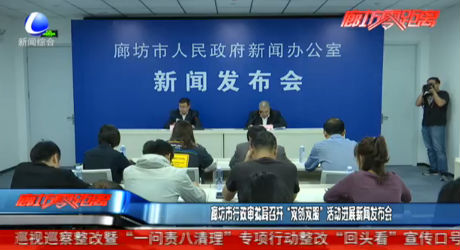 廊坊市行政審批局召開“雙創(chuàng)雙服”活動進展新聞發(fā)布會