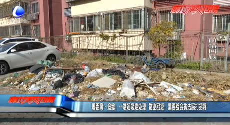 一堆垃圾難處理 物業(yè)回復(fù)：需要綜合執(zhí)法局打招呼