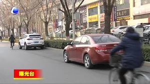 市區(qū)部分商業(yè)區(qū)機(jī)動(dòng)車亂停亂放現(xiàn)象普遍