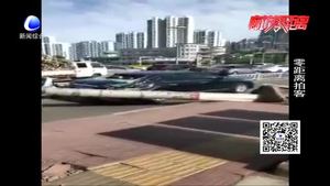 廊坊昨天風(fēng)勢大 多路段大樹連根拔