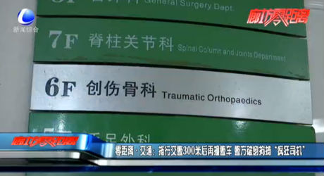 零距離·交通：拖行交警300米后再撞警車 警方破窗拘捕“瘋狂司機(jī)”