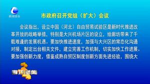 市政府召開黨組（擴大）會議