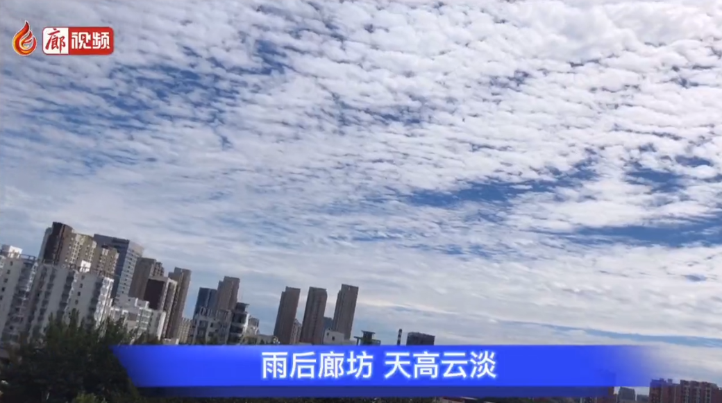  廊視頻 | 雨后廊坊天高云淡