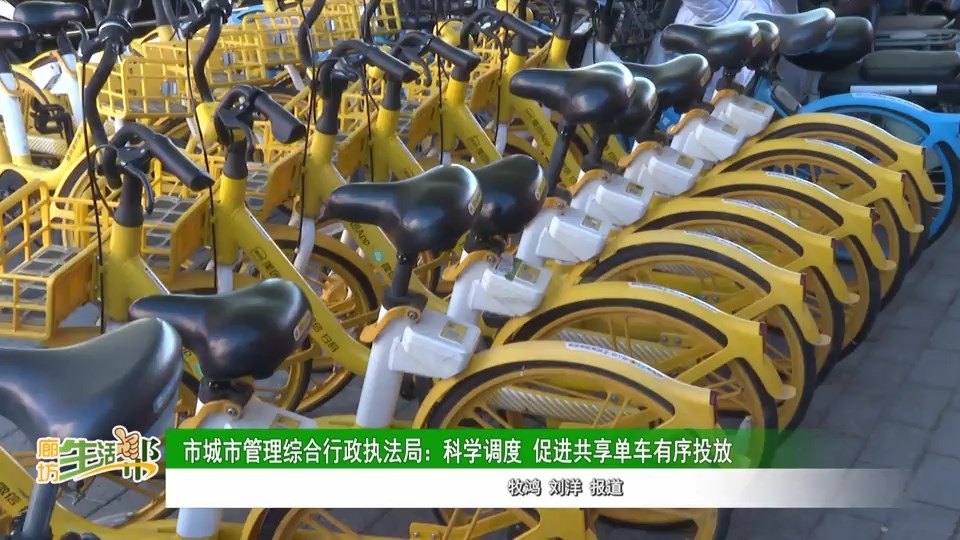 廊坊廣電?關(guān)注丨市城市管理綜合行政執(zhí)法局_科學(xué)調(diào)度_促進共享單車有序投放